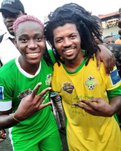 jhybo with asisat oshoala