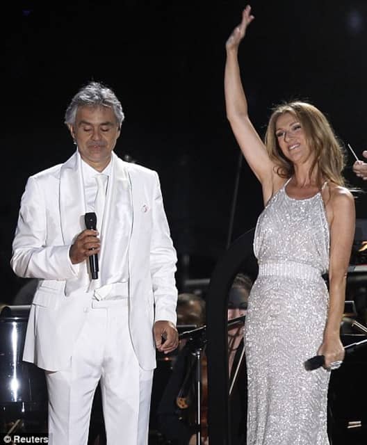 Andrea Bocelli and first wife, Enrica Cenzatti with their son Amos, 1997