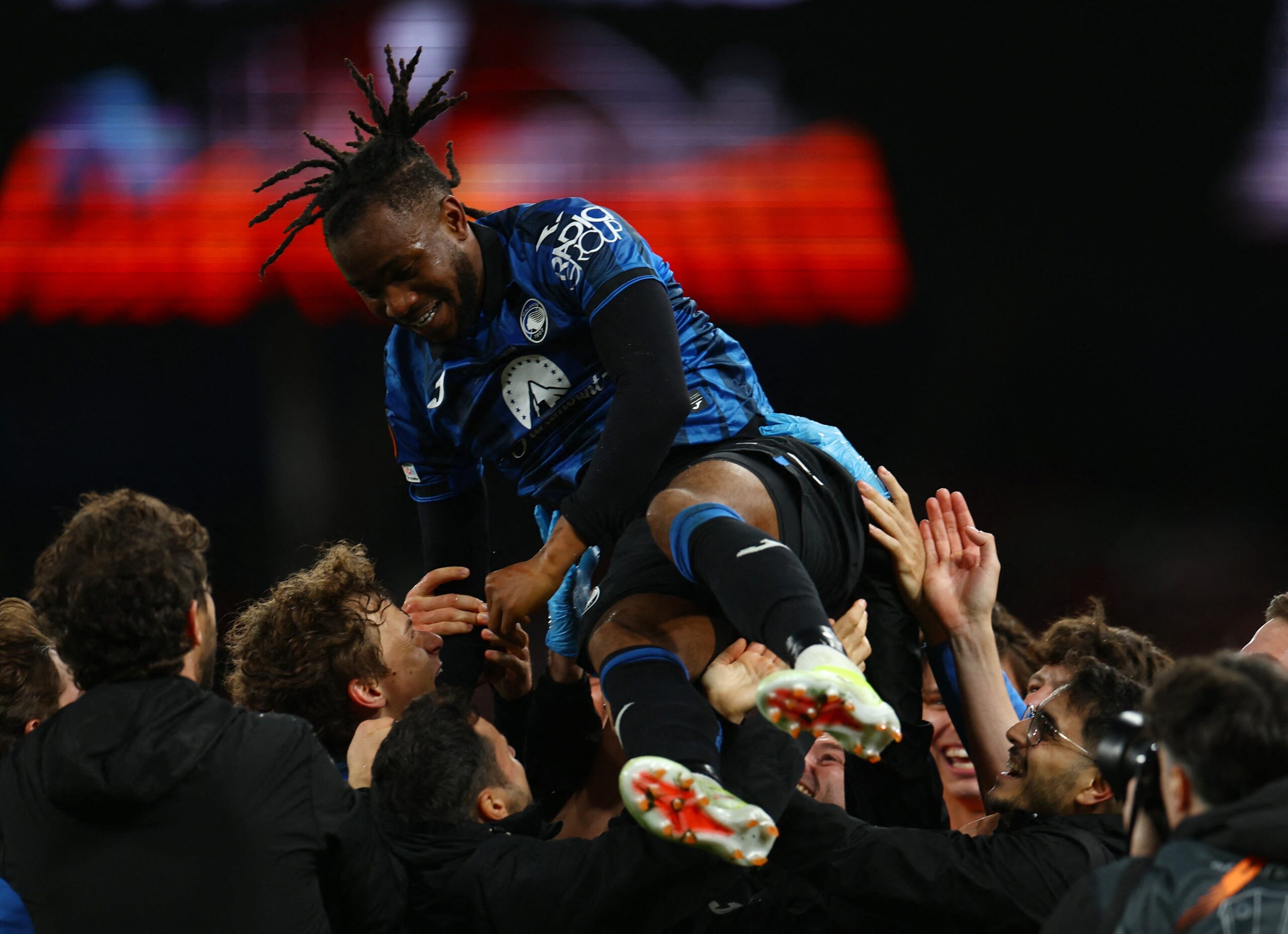 Ademola Lookman’s hat-trick helped Atalanta win its first Europa League