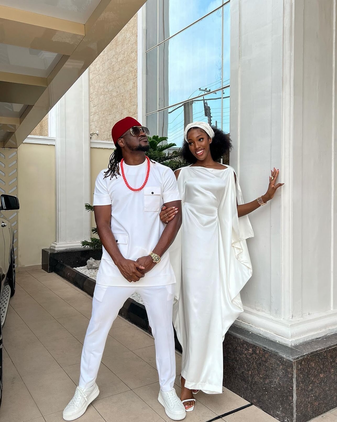 P-Square Fame’s Rudeboy tied the knot with Ivy Ifeoma in a traditional ceremony